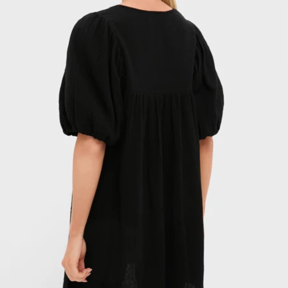 HYACINTH HOUSE Black Crochet Diana Mini Dress - Picture 4 of 8